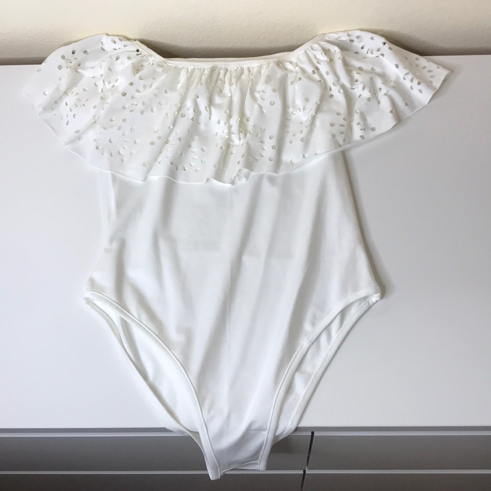 white off shoulder bodysuit